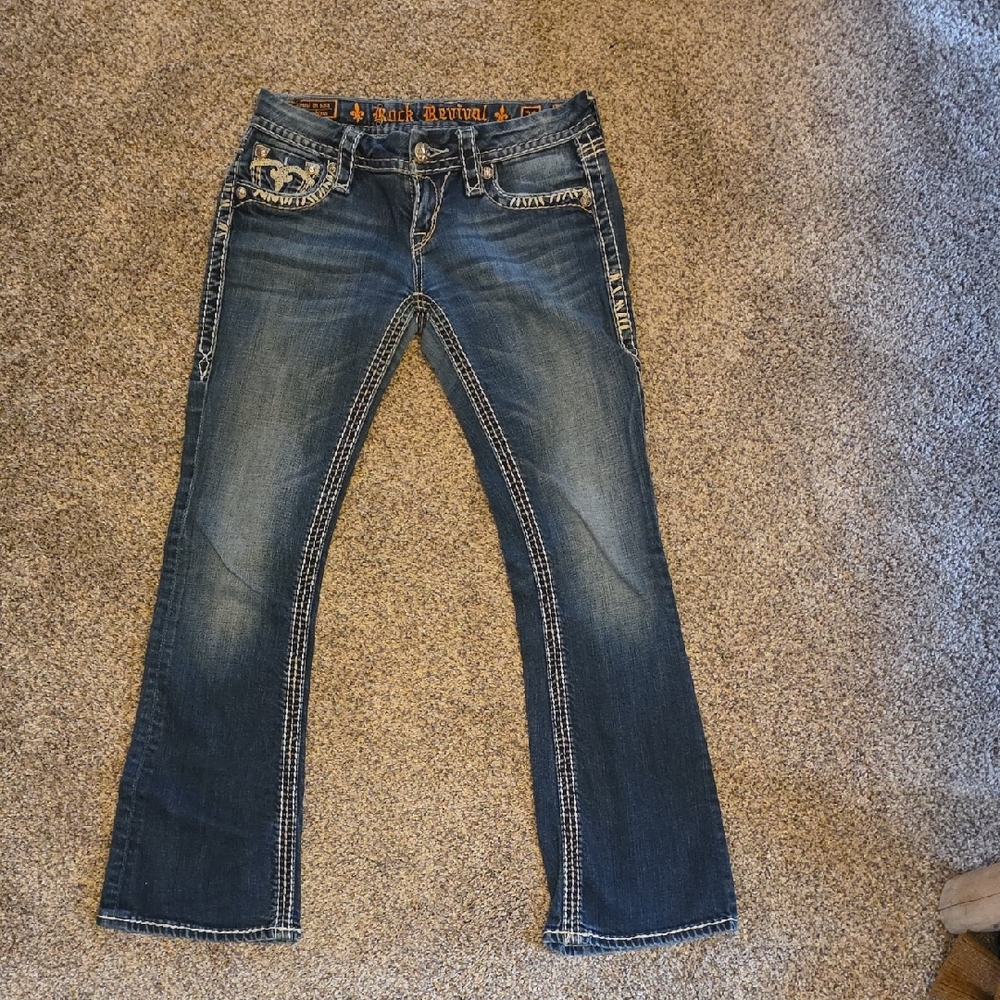Rock Revival Dark Blue Boot Cut Jeans